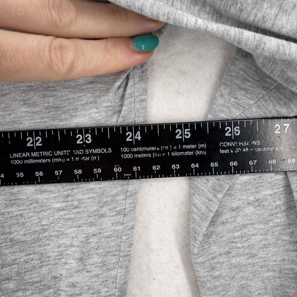 Lacoste Hoodie Mens XL Gray Jersey Pullover Kangaroo Pocket Regular Fit Logo - Picture 9 of 13